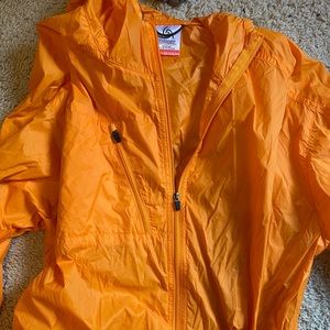 orange windbreaker